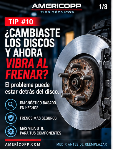 Tip 10: discos nuevos y vibración al frenar